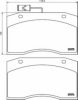 DON CVP010 Brake Pad Set, disc brake